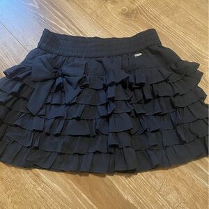Vintage hollister ruffle tiered bow mini skirt